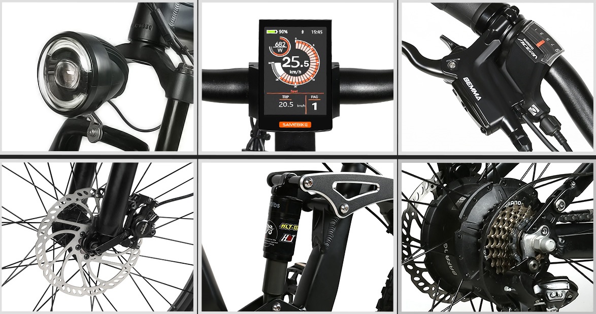 Samebike RS-A08 detail